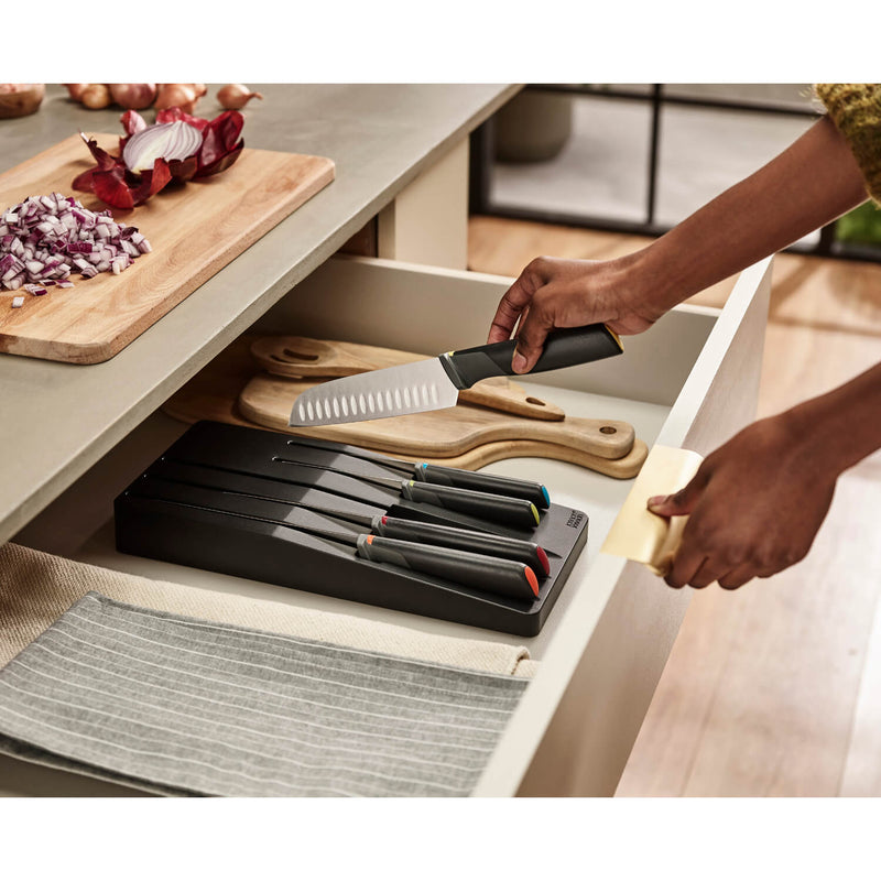 Joseph Joseph Elevate Knife Set with In-drawer Storage Tray - 5 Piece