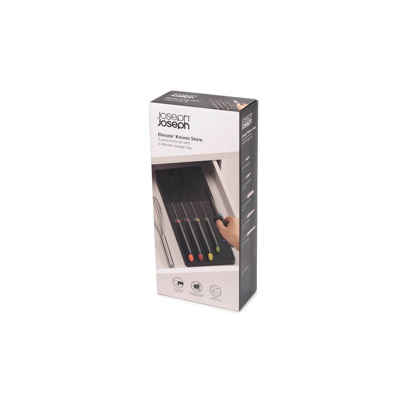 Joseph Joseph Elevate Knife Set with In-drawer Storage Tray - 5 Piece