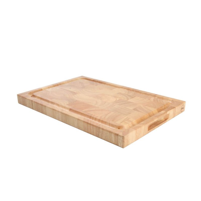 T&G Woodware Hevea End Grain Rectangular Dual Chopping Board