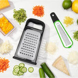 OXO Good Grips Etched Box Grater With Removable Zester - Potters Cookshop