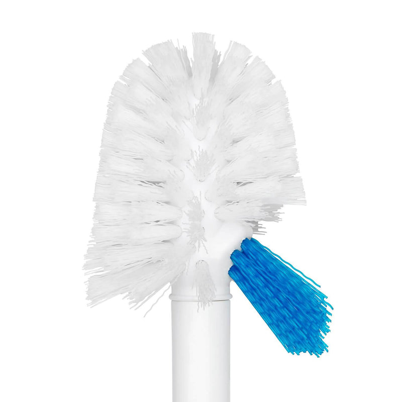 OXO Good Grips Toilet Brush With Rim Cleaner - White - Potters Cookshop