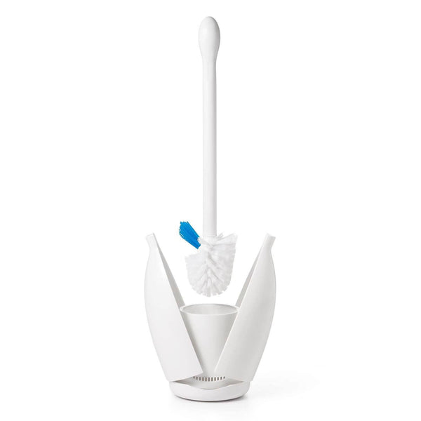 OXO Good Grips Toilet Brush With Rim Cleaner - White - Potters Cookshop