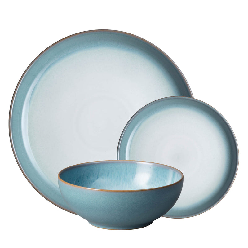 Denby 12-Piece Coupe Dinnerware Set - Azure Haze