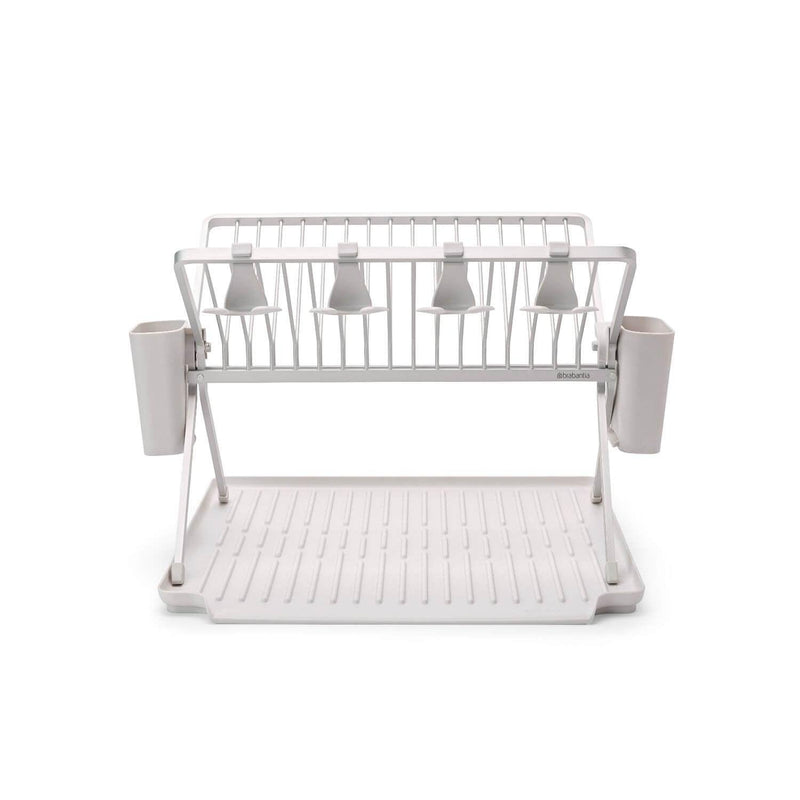 Brabantia SinkSide Light Grey Foldable Dish Rack - Large - Potters Cookshop