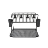 Brabantia SinkSide Dark Grey Foldable Dish Rack - Large - Potters Cookshop