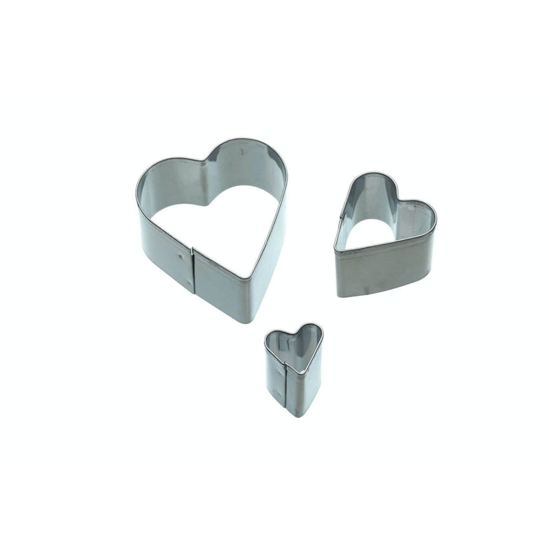 Sweetly Does It 3 Piece Metal Fondant Cutter Set - Heart