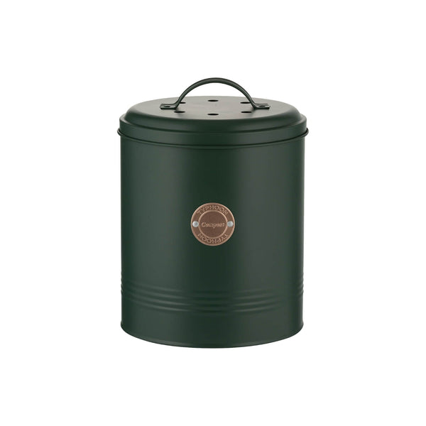 Typhoon Living 2.5 Litre Compost Caddy - Green