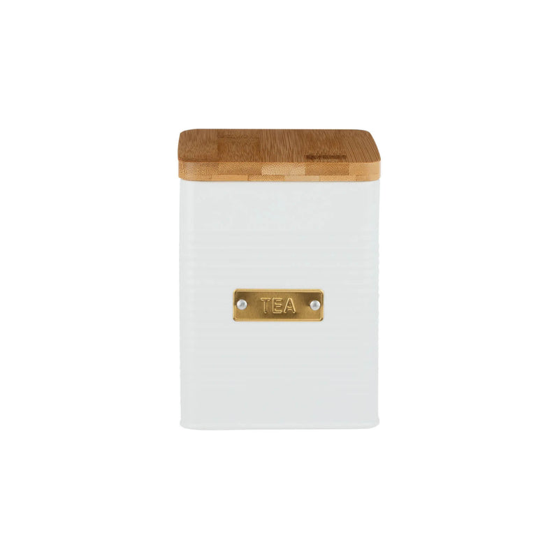 Typhoon Square Tea Canister - Otto White