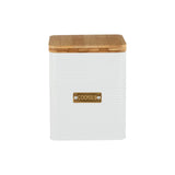 Typhoon Square Cookie Canister - Otto White