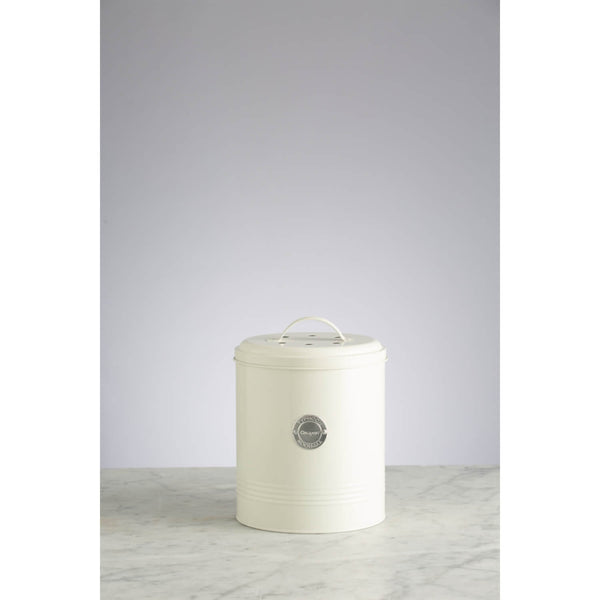 Typhoon Living 2.5 Litre Compost Caddy - Cream