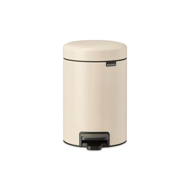 Brabantia NewIcon 3 Litre Pedal Bin - Soft Beige - Potters Cookshop