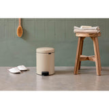 Brabantia NewIcon 3 Litre Pedal Bin - Soft Beige - Potters Cookshop