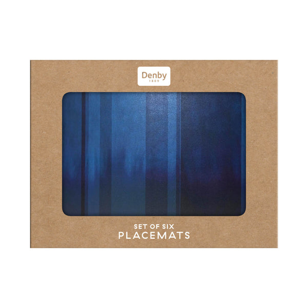 Denby Colours 6 Piece Placemat Set - Blue