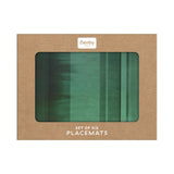 Denby Pottery Colours 12 Piece Placemat & Coaster Set - Green