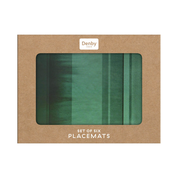 Denby Colours 6 Piece Placemat Set - Green
