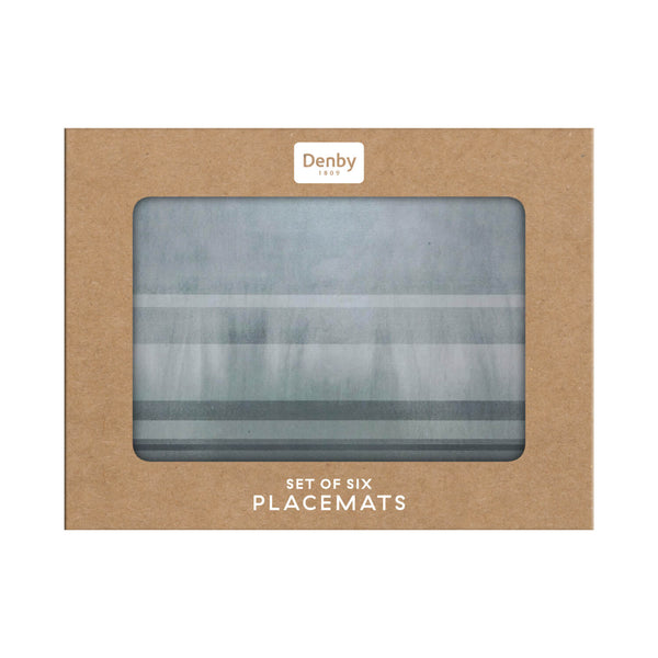Denby Colours 6 Piece Placemat Set - Grey