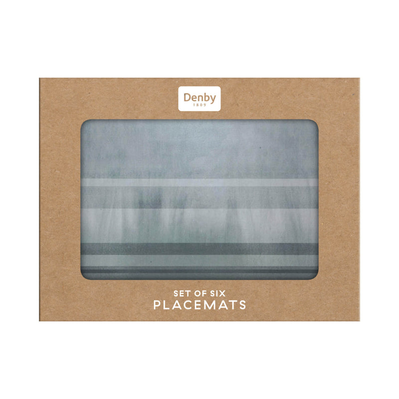 Denby Colours 6 Piece Placemat Set - Grey