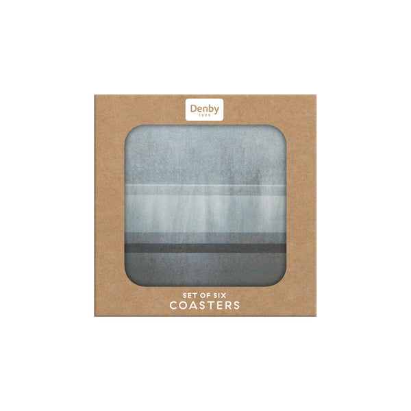 Denby Colours 6 Piece Coaster Set - Grey