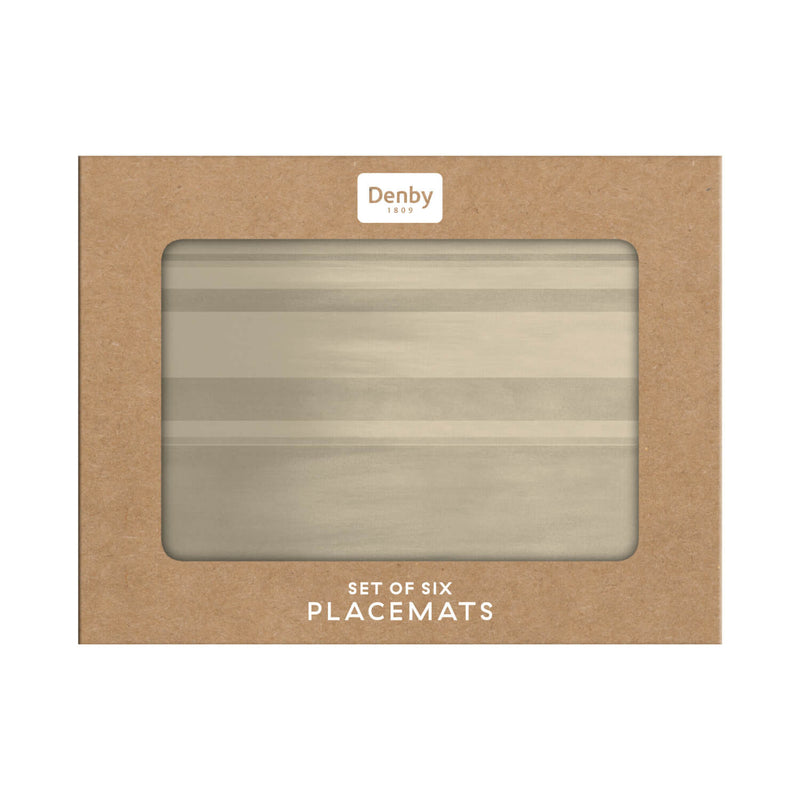 Denby Colours 6 Piece Placemat Set - Natural