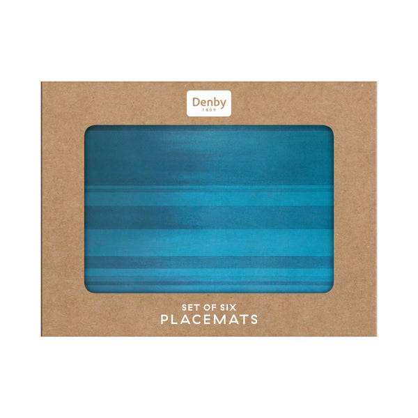 Denby Colours 6 Piece Placemat Set - Turquoise