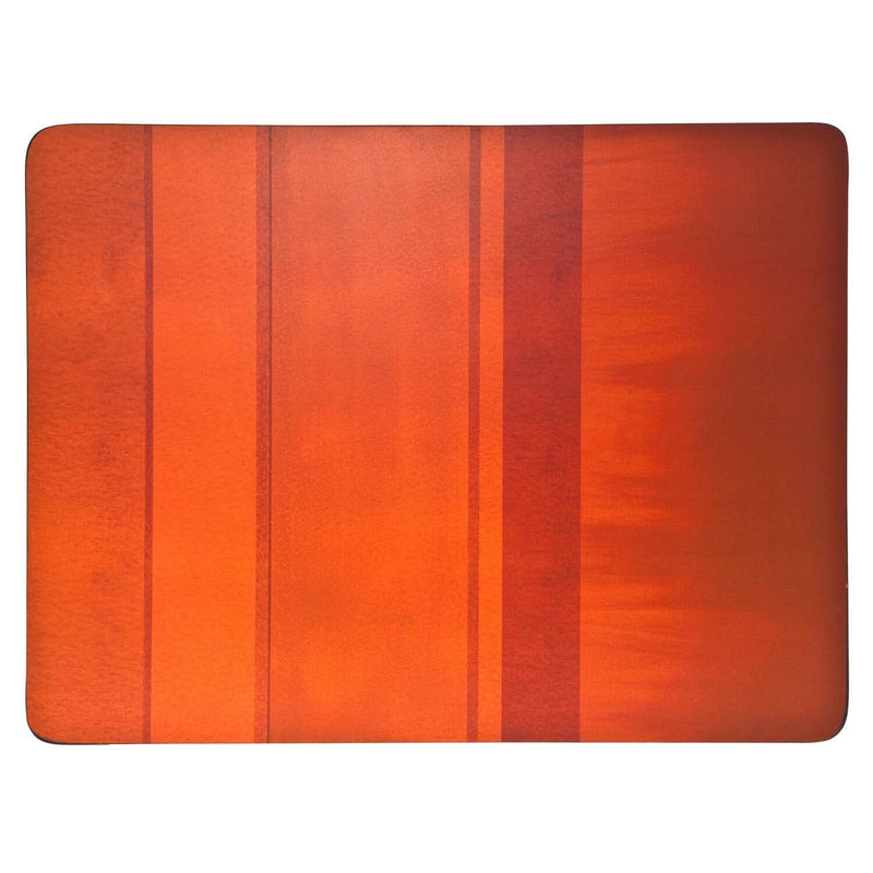 Denby Pottery Colours 12 Piece Placemat & Coaster Set - Orange