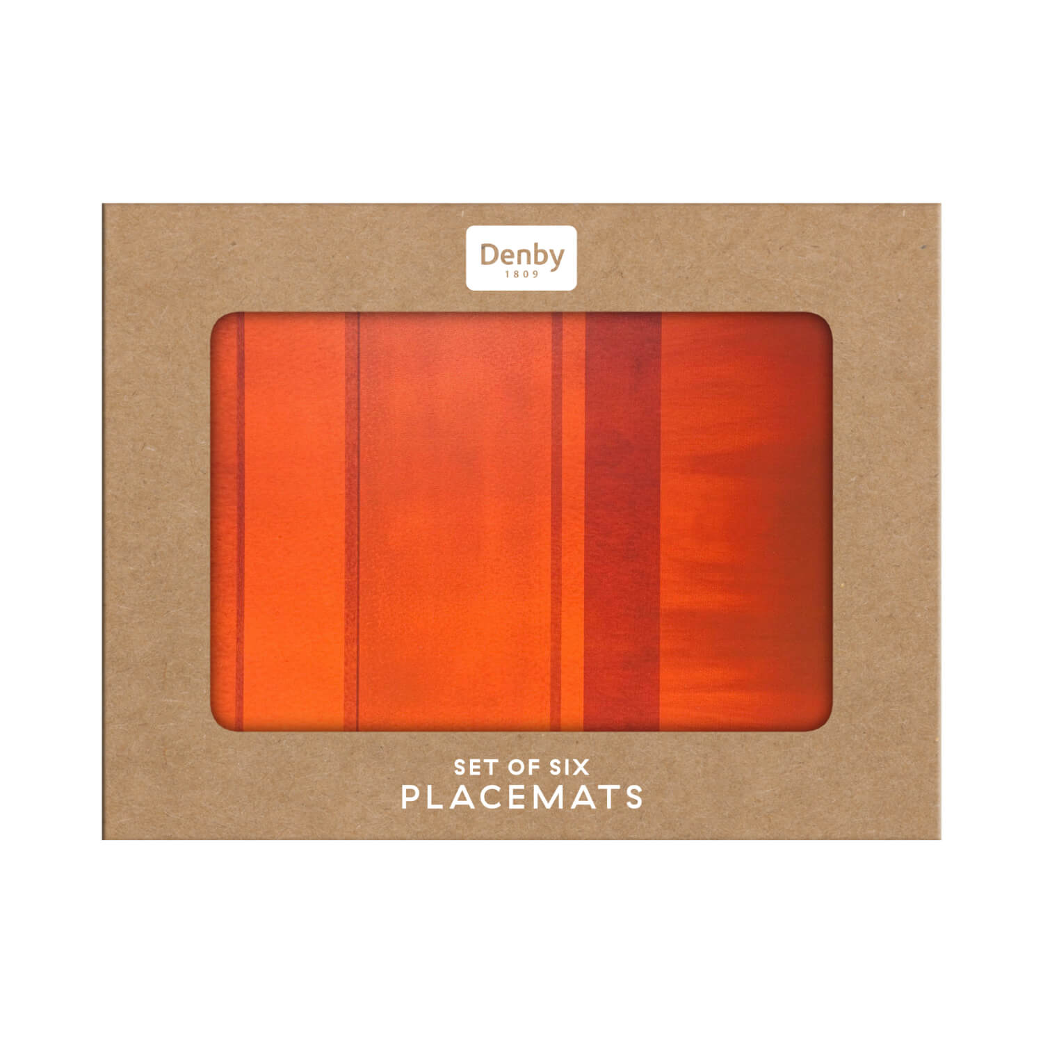 Buy Denby Colours 6 Piece Placemat Set Orange Potters