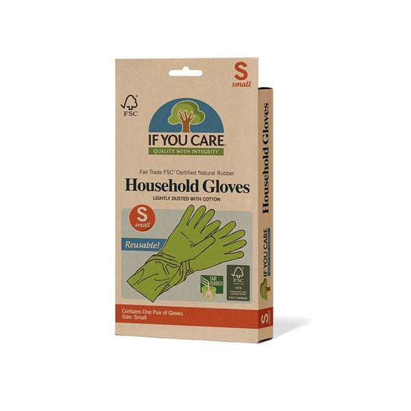 If You Care Natural Rubber Reusable Household Gloves - Small - Potters Cookshop