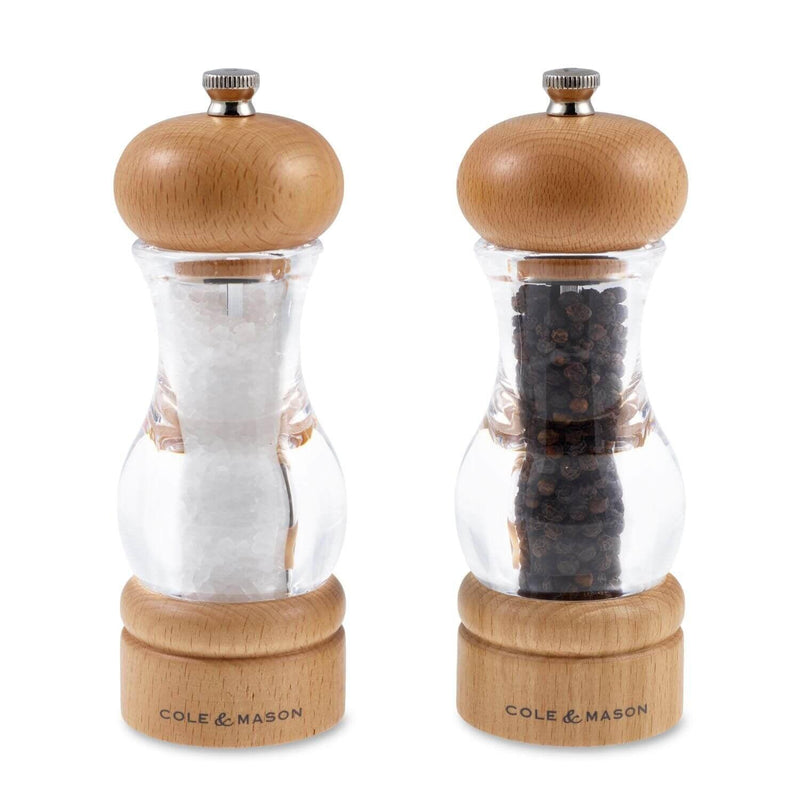 Cole & Mason Beech & Acrylic Beech Mill Set - Potters Cookshop
