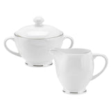 Royal Worcester Serendipity Platinum Sugar & Creamer set - White