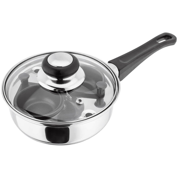 Judge Essentials Stainless Steel Egg Poacher - 2 Hole - Potters Cookshop