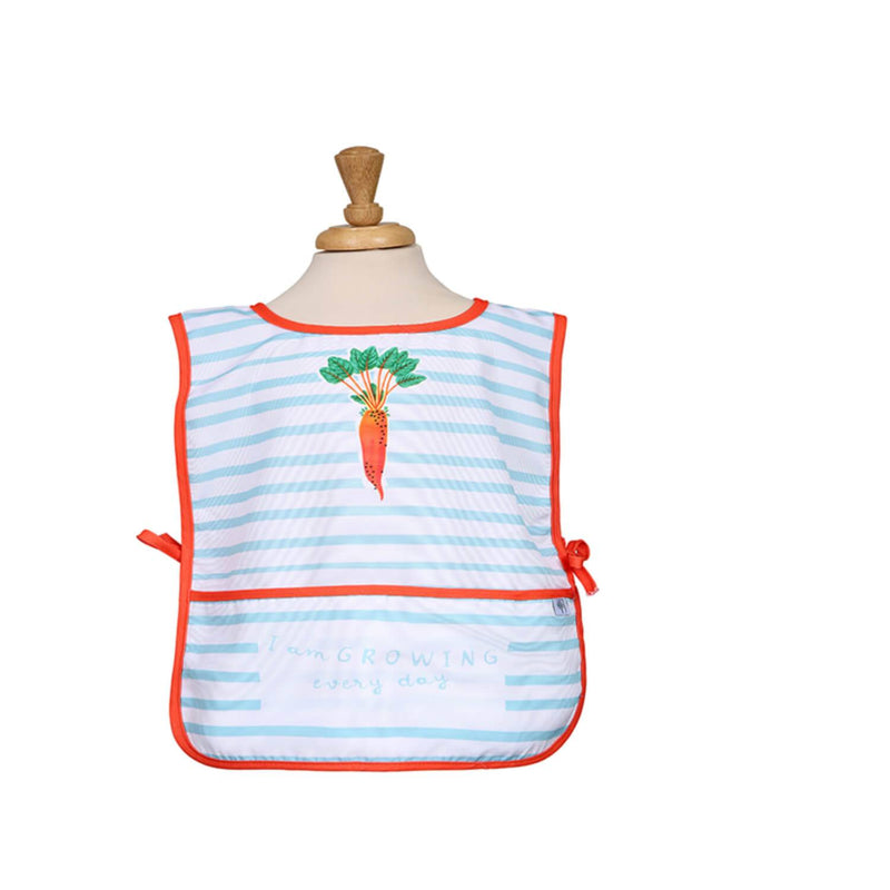 RHS Home Grown Carrots Childrens RPET Messy Play Apron - Blue - Potters Cookshop