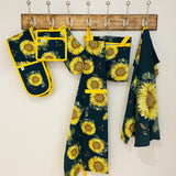 RHS Sunflower 100% Cotton Peg Bag - Navy