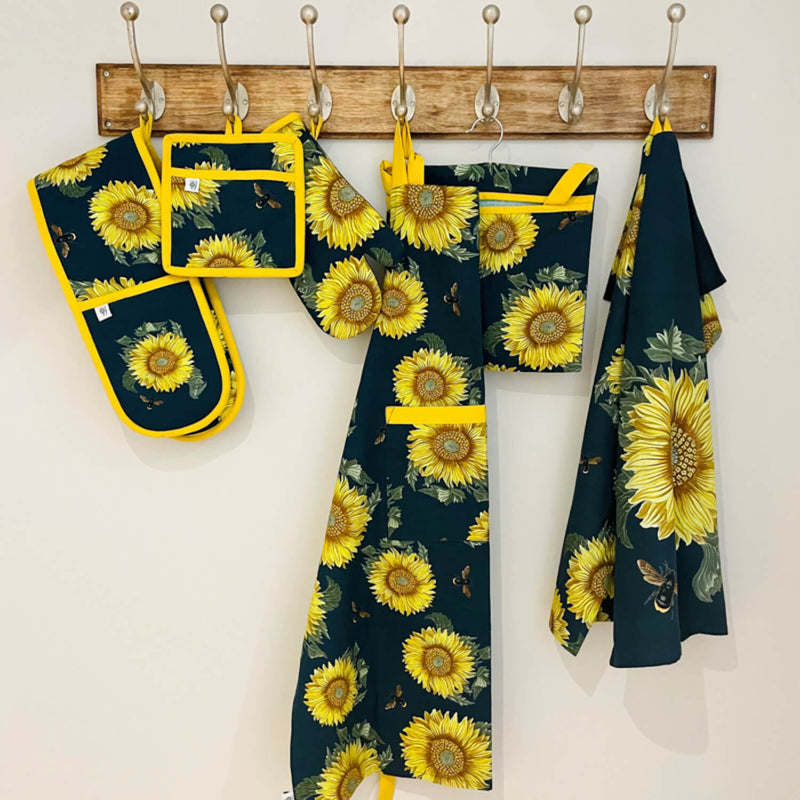 RHS Sunflower 100% Cotton Peg Bag - Navy