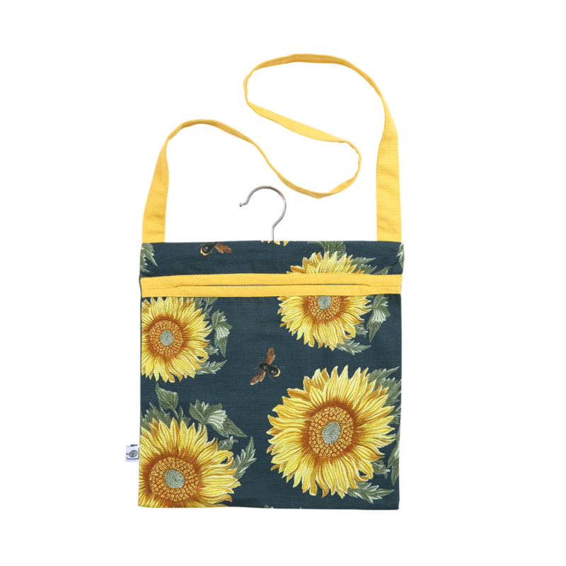 RHS Sunflower 100% Cotton Peg Bag - Navy