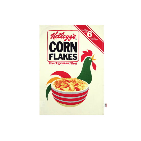 Dexam Vintage Kelloggs 100% Cotton Tea Towel - Cornflakes & Cockerel