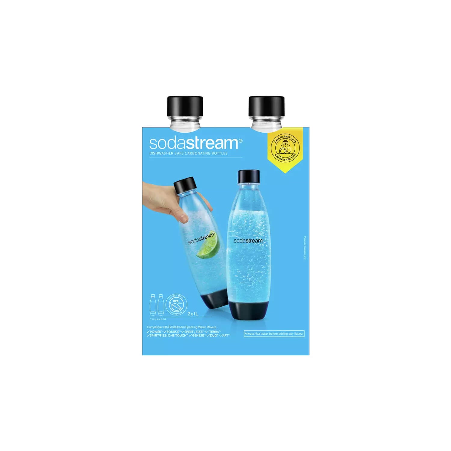 Buy SodaStream x2 1 Litre Carbonating Bottles Potters