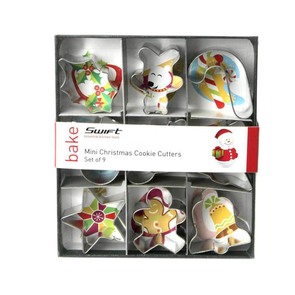 Dexam Christmas Mini 9-Piece Cookie Cutter Set