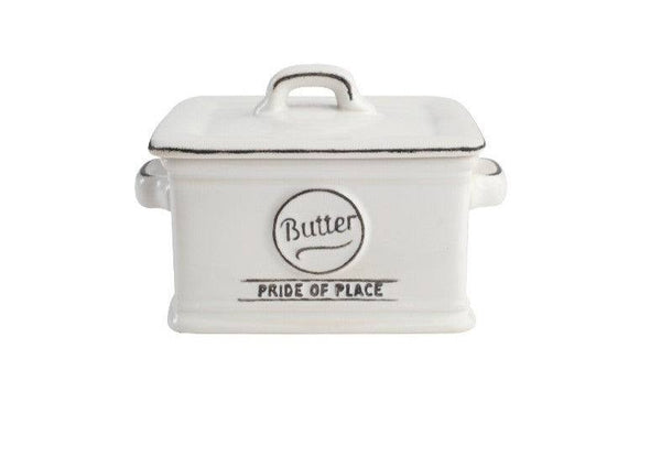 Pride of Place Vintage Butter Dish - White - Potters Cookshop