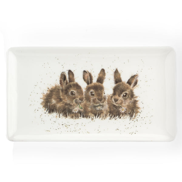 Wrendale Designs Rectangular Serving Tray - Rabbits