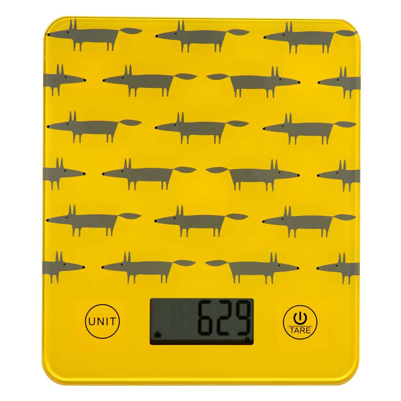 Scion Living Mr Fox Electronic Kitchen Scales - Yellow