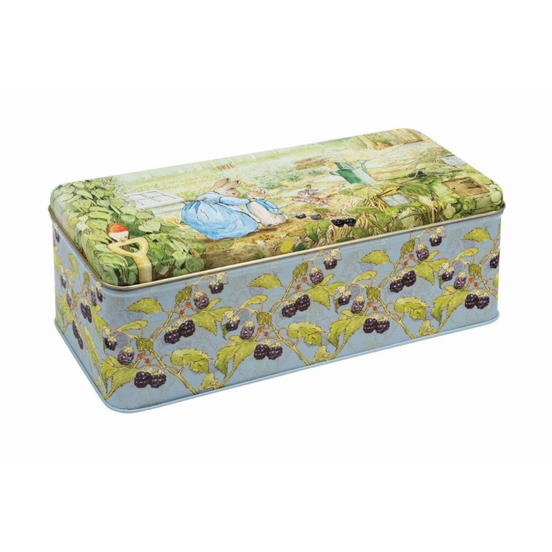 Peter Rabbit Long Deep Rectangular Storage Tin - Potters Cookshop