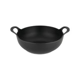 Le Creuset Cast Iron 24cm Balti Dish - Satin Black - Potters Cookshop