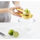 Joseph Joseph JuiceMax Dual Action Citrus Press - Yellow - Potters Cookshop