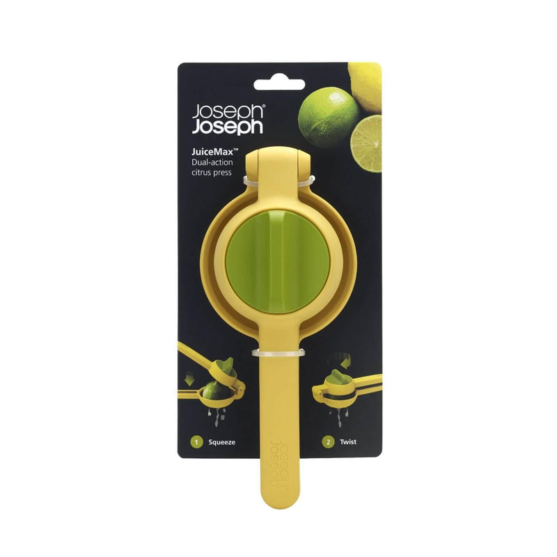 Joseph Joseph JuiceMax Dual Action Citrus Press - Yellow - Potters Cookshop