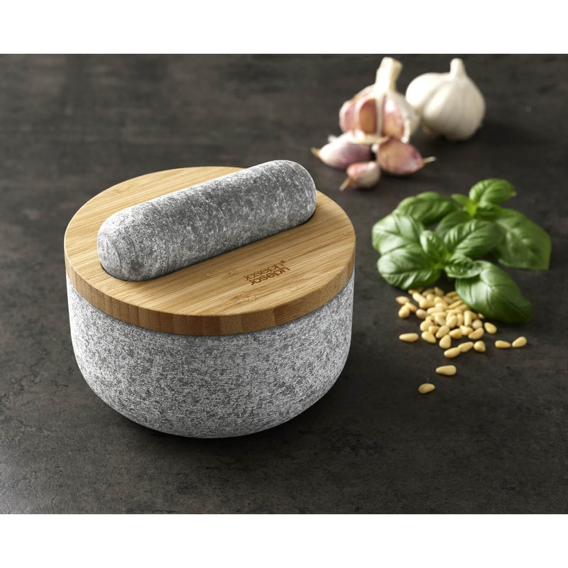 Joseph Joseph Dash Granite Pestle & Mortar with Bamboo Lid