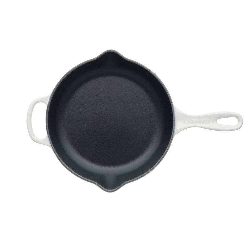 Le Creuset Signature Cast Iron 23cm Round Skillet - Meringue - Potters Cookshop