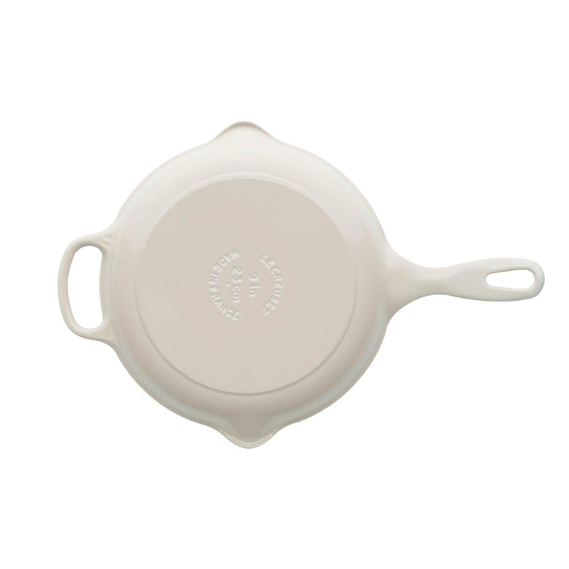 Le Creuset Signature Cast Iron 23cm Round Skillet - Meringue - Potters Cookshop