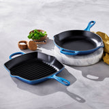 Le Creuset Signature Cast Iron 26cm Square Grillit - Azure