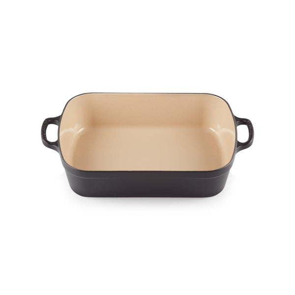 Le Creuset Signature Cast Iron 33cm Rectangular Roaster - Satin Black - Potters Cookshop