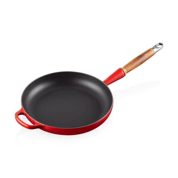 Le Creuset Signature Cast Iron 26cm Frying Pan - Cerise - Potters Cookshop